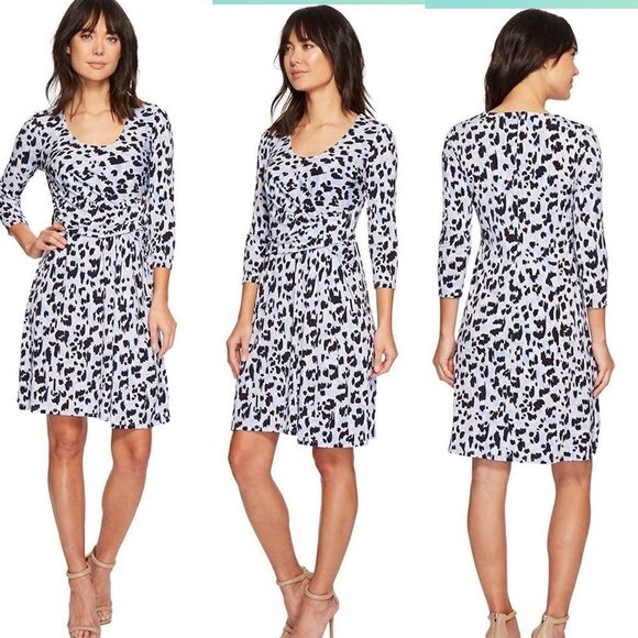 Ellen Tracy Womens Elbow Sleeve Side Twist Dress - Picture 1 of 5